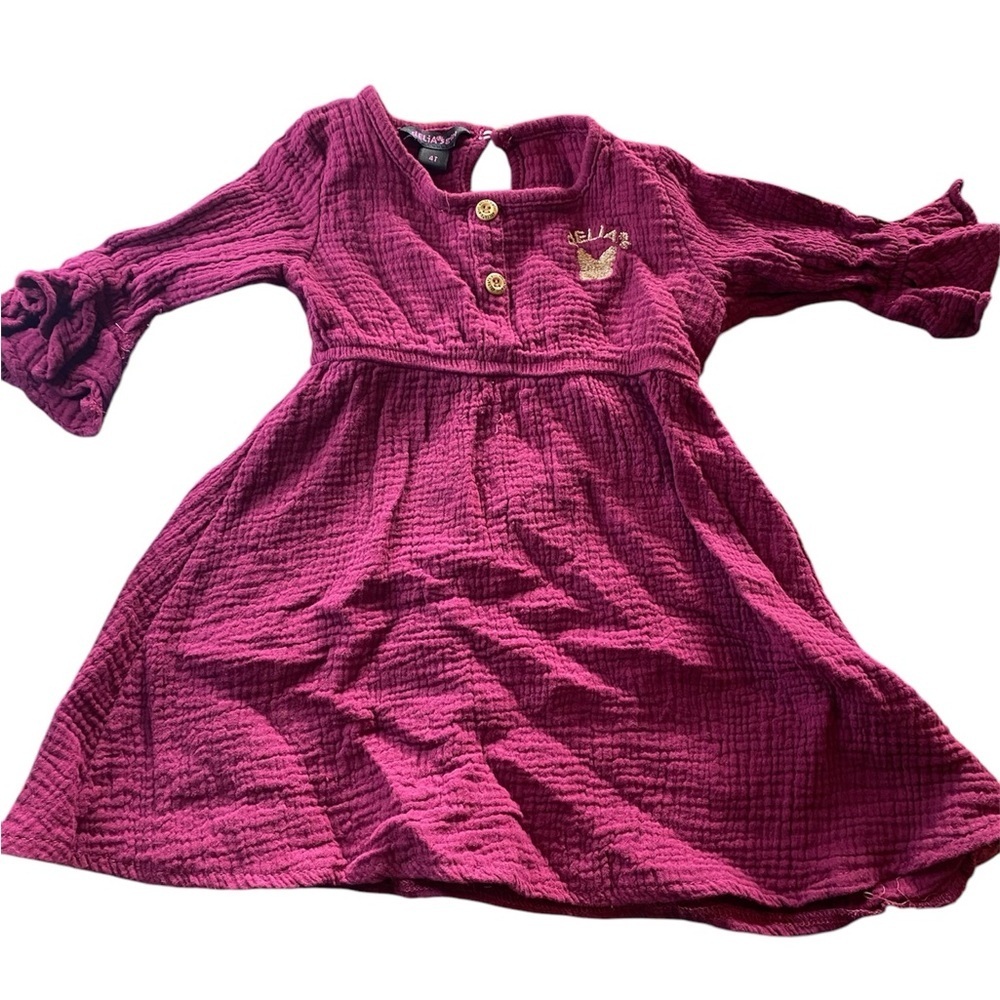 dELiA*s Red V-neck Bell Sleeve Sundress